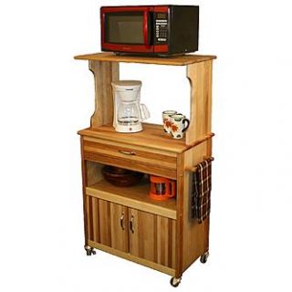 CATSKILL CRAFTSMEN INC microwave cart with open/enclosed storage