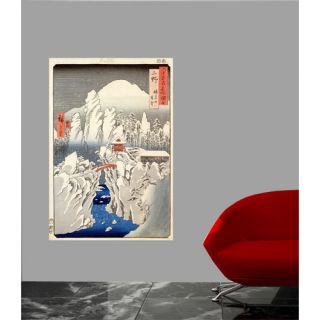 Wallhogs Hiroshige View of Mount Haruna in The Snow (19th) Poster Wall