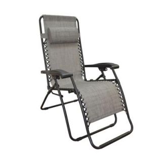 Caravan Sports Infinity Grey Zero Gravity Patio Chair 80009000120