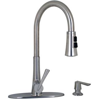 Price Pfister Mystique Stainless Kitchen Pullout Faucet with Soap
