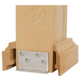 Stair Parts 3 1/2 in. Unfinished Red Oak Newel Attachment Kit 9400K 312 0000L