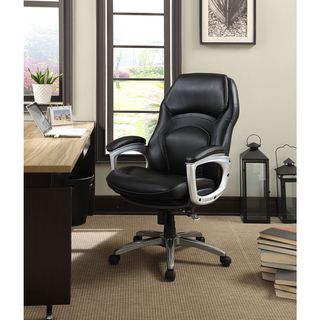 Serta Back in Motion Bonded Leather Health and Wellness Executive