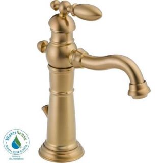 Delta Victorian Single Hole Single Handle Bathroom Faucet in Champagne Bronze 555LF CZ