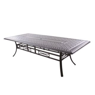 Darlee Series 88 46 in W x 102 in L Rectangle Aluminum Dining Table