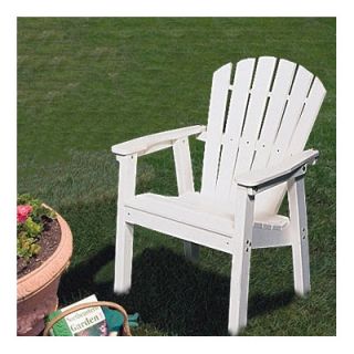 Seaside Casual Adirondack Shell Back Deck Chair   EnviroWood