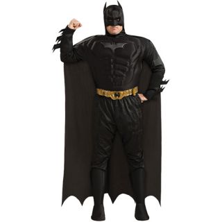 Batman Deluxe Muscle Chest Adult Halloween Costume, Plus (46 52)