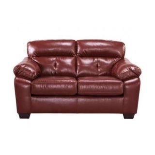 Flash Furniture FBC 4299LS CRM GG Benchcraft Bastrop Loveseat in Crimson DuraBlend