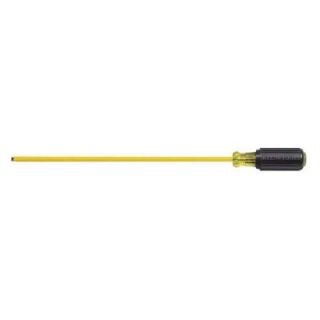 Klein Tools Coated 3/16 in. Cabinet Tip Screwdriver   10 in. Round Shank 621 10