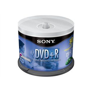 Sony  DVD+R Recordable Media, 50 disc Spindle