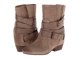 Naya Fisher Hidden Wedge Boot Truffle Taupe Oiled Suede/Leather
