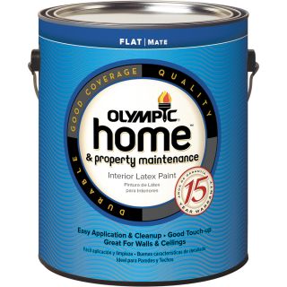 Olympic Home White Flat Latex Interior Paint (Actual Net Contents 114 fl oz)