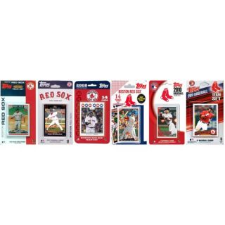 MLB Boston Red Sox 6 Different Licensed Trading Card Team Sets