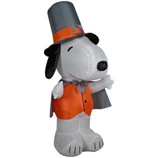 Airblown Snoopy as Pilgrim SM Peanuts 4   Seasonal   Halloween