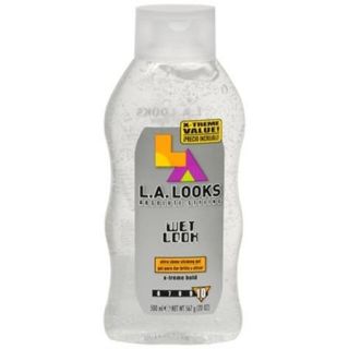 L.A. LOOKS Wet Look Styling Gel X Treme Hold 20 oz (Pack of 2)
