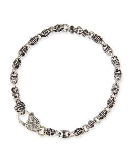 Konstantino Mens Sterling Silver Mini Link Bracelet