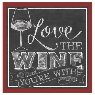 Thirstystone Love the Wine Youre With 4 Piece Occasions Coaster Set