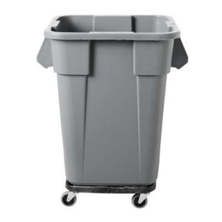 Rubbermaid Commercial Products Brute 40 Gal. Gray Square Trash Can FG353600GRAY