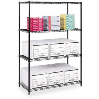 Safco Industrial Wire Shelving, Black