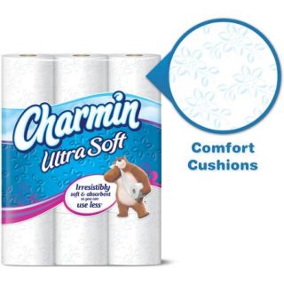 Charmin Ultra Soft Toilet Paper Double Rolls, 164 sheets, 12 rolls