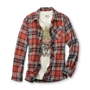 Route 66   Boys Flannel Shirt & Graphic T Shirt   Outdoors