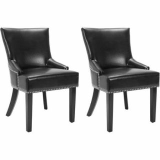 Safavieh Bicast Leather Lotus Side Chair, Set of 2, Multiple Colors