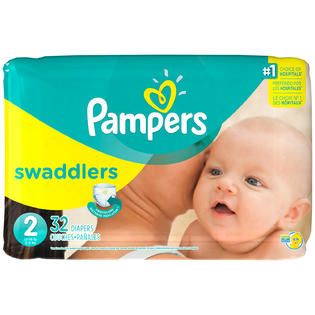Pampers Swaddlers Size 2 Jumbo Pack Diapers 32 CT BAG   Baby   Baby
