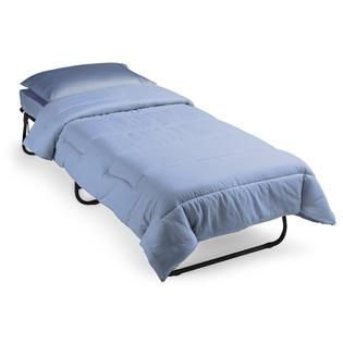 Essential Home  Folding Guest Bed With Steel Frame 31W x 74D