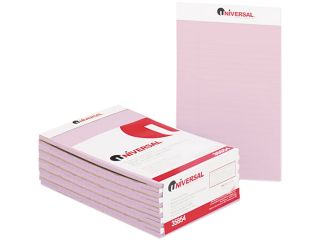 Colored Perforated Note Pads, Wide Rule, 5 X 8, Orchid, 50 Sheet, Doze
