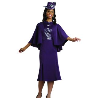 Lisa Rene Womens Purple Cape Buckle Evening Dress  