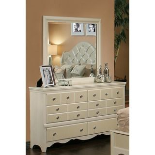 Sandberg Furniture Marilyn 6 drawer Dresser and Mirror   17419320