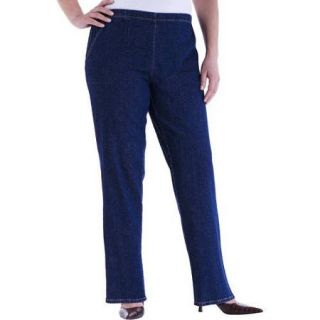 Just My Size Women's Plus Size Pull On Stretch Woven Pants, Available in Regular and Petite Lengths