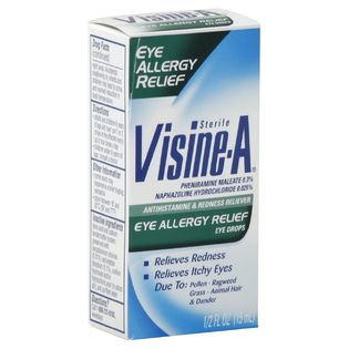 Visine Eye Drops, Antihistamine & Redness Reliever, 0.5 fl oz (15 ml