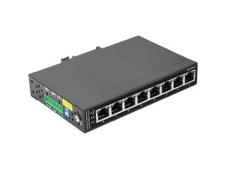 SIIG CyberX Industrial ID SW0011 S1 8 Port PoE+ Gigabit Ethernet Switch