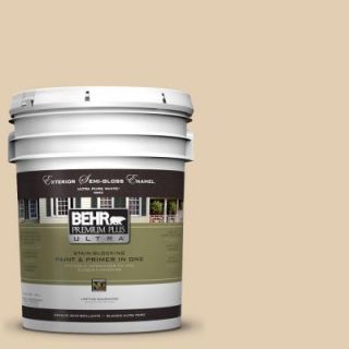 BEHR Premium Plus Ultra Home Decorators Collection 5 gal. #HDC AC 09 Concord Buff Semi Gloss Enamel Exterior Paint 585405