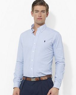 Polo Ralph Lauren Custom Stripe Poplin Shirt   Slim Fit