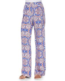 Parker Rocco Wide Leg Medallion Pants, Brocatto