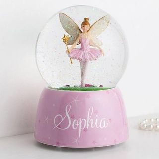 Personalized Ballerina Fairy Musical Water Globe