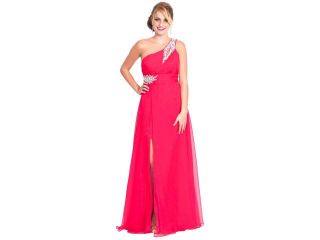 Beaded One Shoulder MOB Gown