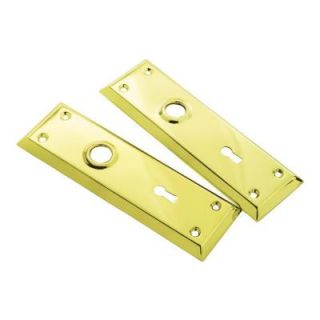 First Watch Security Polished Brass Mortise Trim Plates (2 Pack) 1142