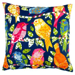 Artisan Pillows Indoor/ Outdoor 18 inch Kids Animals Colorful Birds in