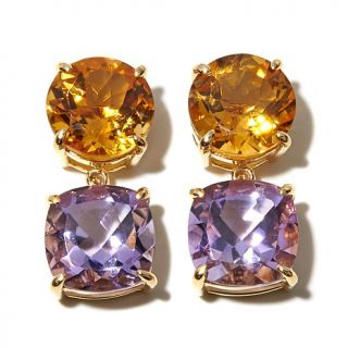 Rarities Fine Jewelry with Carol Brodie 23.7ct Citrine and Amethyst Vermeil Dr   7766105