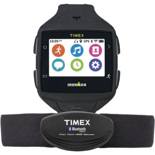 Timex Mens TW5K89100F5 Black Ironman One GPS Watch with HRM Sensor