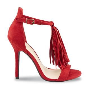 Wild Diva Womens Stevey Red Fringe Pump   Clothing, Shoes & Jewelry