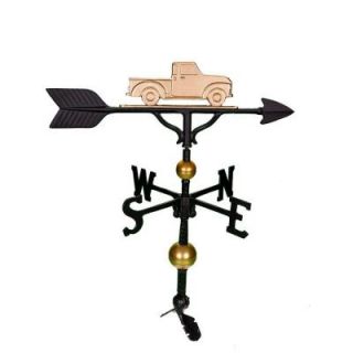 Montague Metal Products 32 in. Deluxe Gold Classic Truck Weathervane WV 316 GB