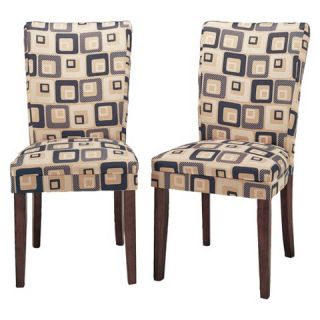 Ella Upholstered Fabric Dining Chair (Set of 2)