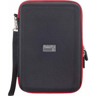 PC Treasure 08749 Pocket Pro Hardshell XL Universal Case, Black/Red