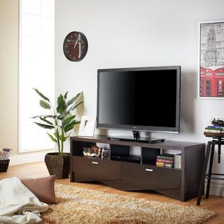 Furniture of America 2 Drawer Mattas Espresso TV Stand
