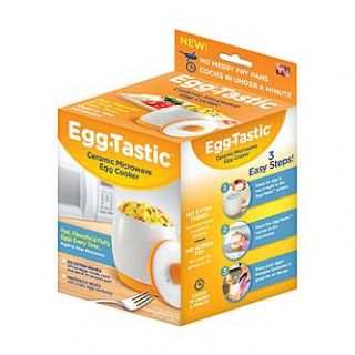 As Seen On TV Eggtastic Ceramic Microwave Egg Cooker   Appliances   As