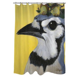 Thumbprintz You Silly Bird Parker Shower Curtain   16553636