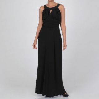 Tiana B Womens Solid Keyhole Neck Maxi Dress  ™ Shopping
